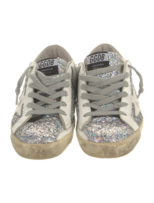 Golden Goose Glitter Graphic Print Sneakers