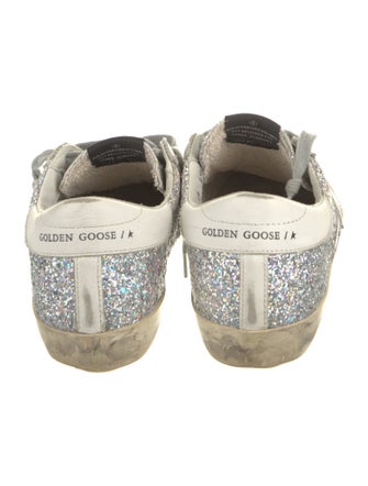 Golden Goose Glitter Graphic Print Sneakers