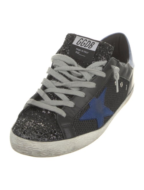 Golden Goose Leather Graphic Print Sneakers