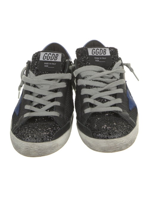Golden Goose Leather Graphic Print Sneakers