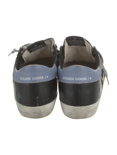 Golden Goose Leather Graphic Print Sneakers
