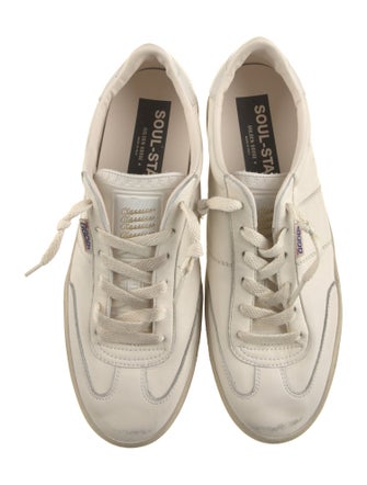 Golden Goose Leather Distressed Accents Sneakers