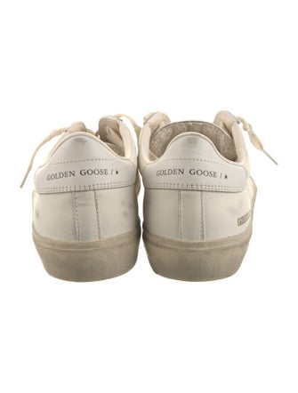 Golden Goose Leather Distressed Accents Sneakers