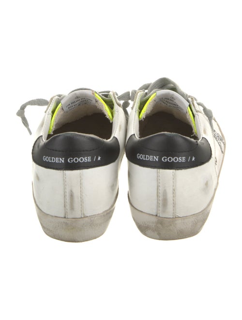 Golden Goose Leather Graphic Print Sneakers