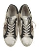 Golden Goose Leather Animal Print Sneakers