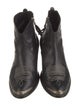 Golden Goose Leather Embroidered Accent Western Boots