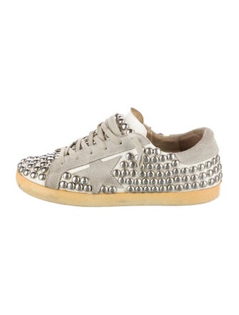 Golden Goose Leather Distressed Accents Sneakers
