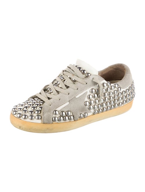 Golden Goose Leather Distressed Accents Sneakers