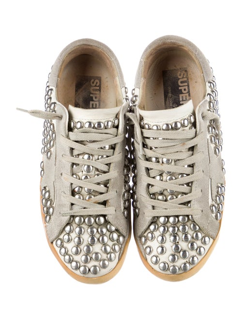 Golden Goose Leather Distressed Accents Sneakers