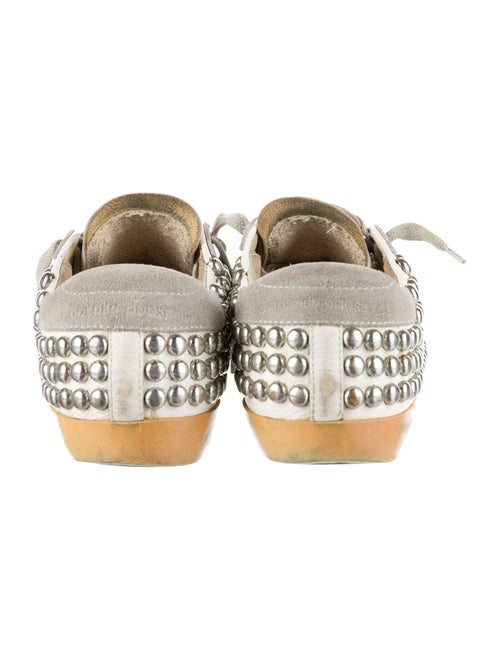 Golden Goose Leather Distressed Accents Sneakers