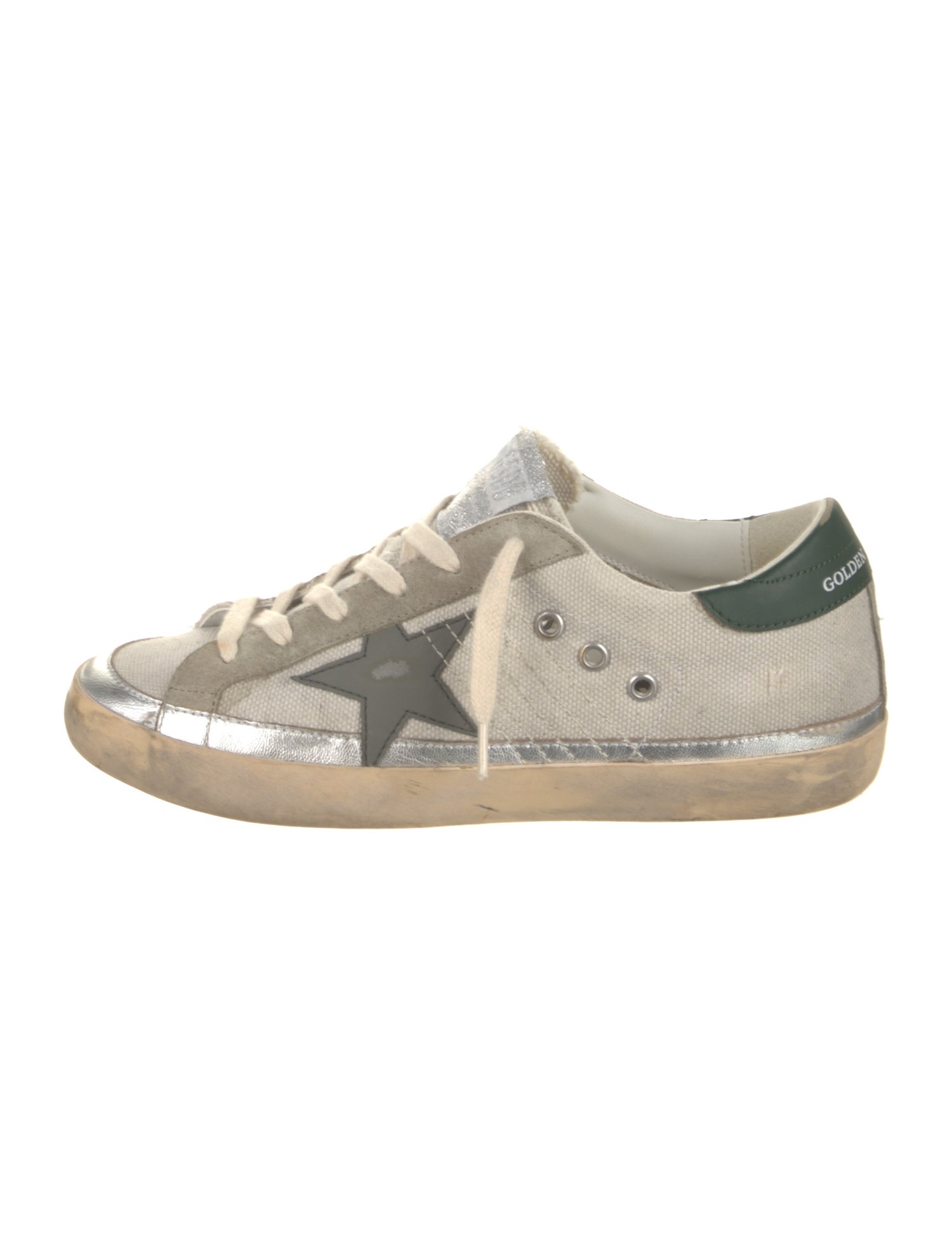 Golden Goose Leather Printed Sneakers w/ Tags