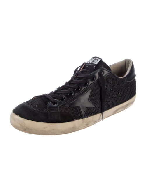 Golden Goose Leather Printed Sneakers