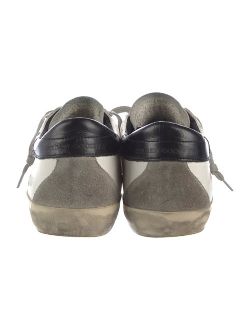 Golden Goose Leather Colorblock Pattern Sneakers