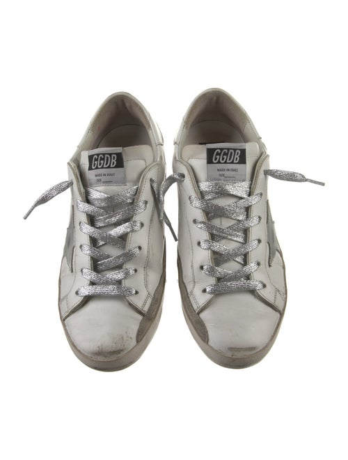 Golden Goose Leather Distressed Accents Sneakers