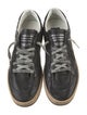Golden Goose Leather Glitter Accents Sneakers