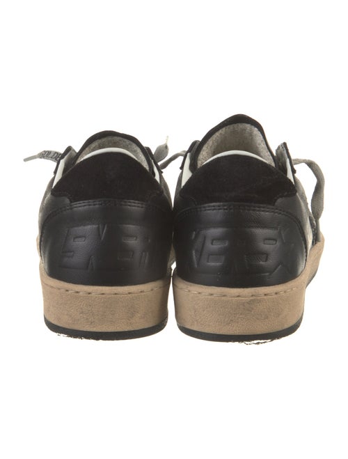 Golden Goose Leather Glitter Accents Sneakers