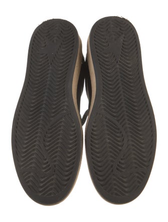 Golden Goose Leather Glitter Accents Sneakers