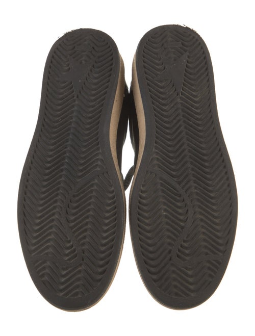 Golden Goose Leather Glitter Accents Sneakers