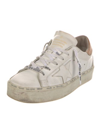 Golden Goose Leather Distressed Accents Sneakers