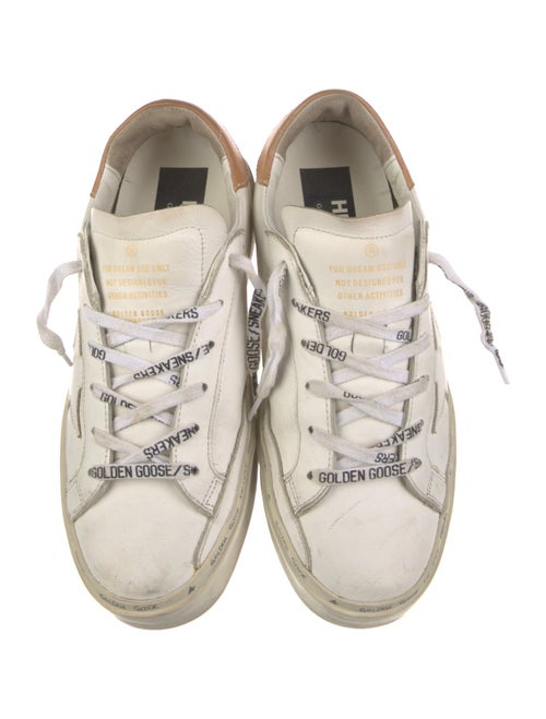 Golden Goose Leather Distressed Accents Sneakers