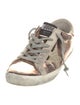 Golden Goose Patent Leather Colorblock Pattern Sneakers