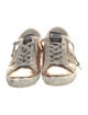 Golden Goose Patent Leather Colorblock Pattern Sneakers