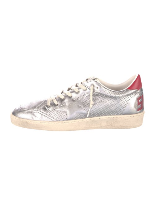 Golden Goose Leather Colorblock Pattern Sneakers