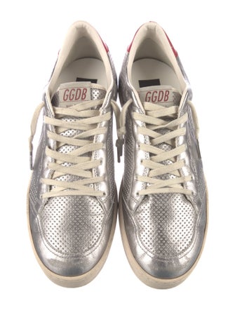 Golden Goose Leather Colorblock Pattern Sneakers