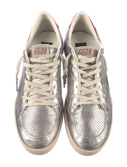 Golden Goose Leather Colorblock Pattern Sneakers