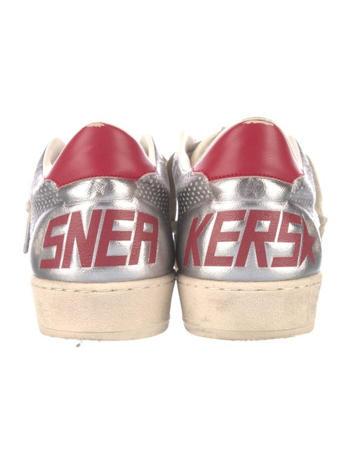 Golden Goose Leather Colorblock Pattern Sneakers