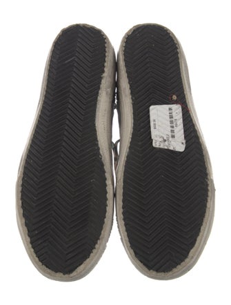 Golden Goose Leather Colorblock Pattern Sneakers