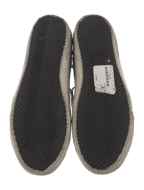 Golden Goose Leather Colorblock Pattern Sneakers