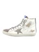 Golden Goose Leather Printed Sneakers