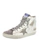 Golden Goose Leather Printed Sneakers