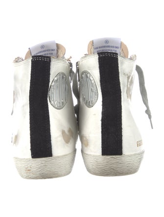 Golden Goose Leather Printed Sneakers