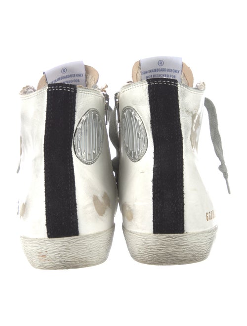 Golden Goose Leather Printed Sneakers