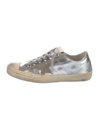 Golden Goose Leather Distressed Accents Sneakers