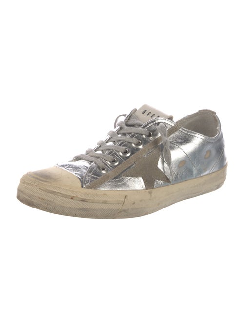 Golden Goose Leather Distressed Accents Sneakers
