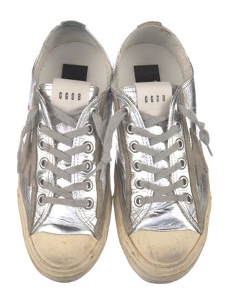 Golden Goose Leather Distressed Accents Sneakers
