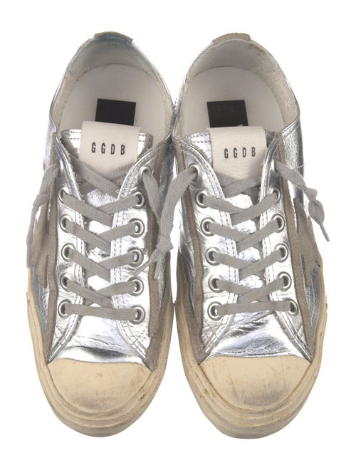 Golden Goose Leather Distressed Accents Sneakers