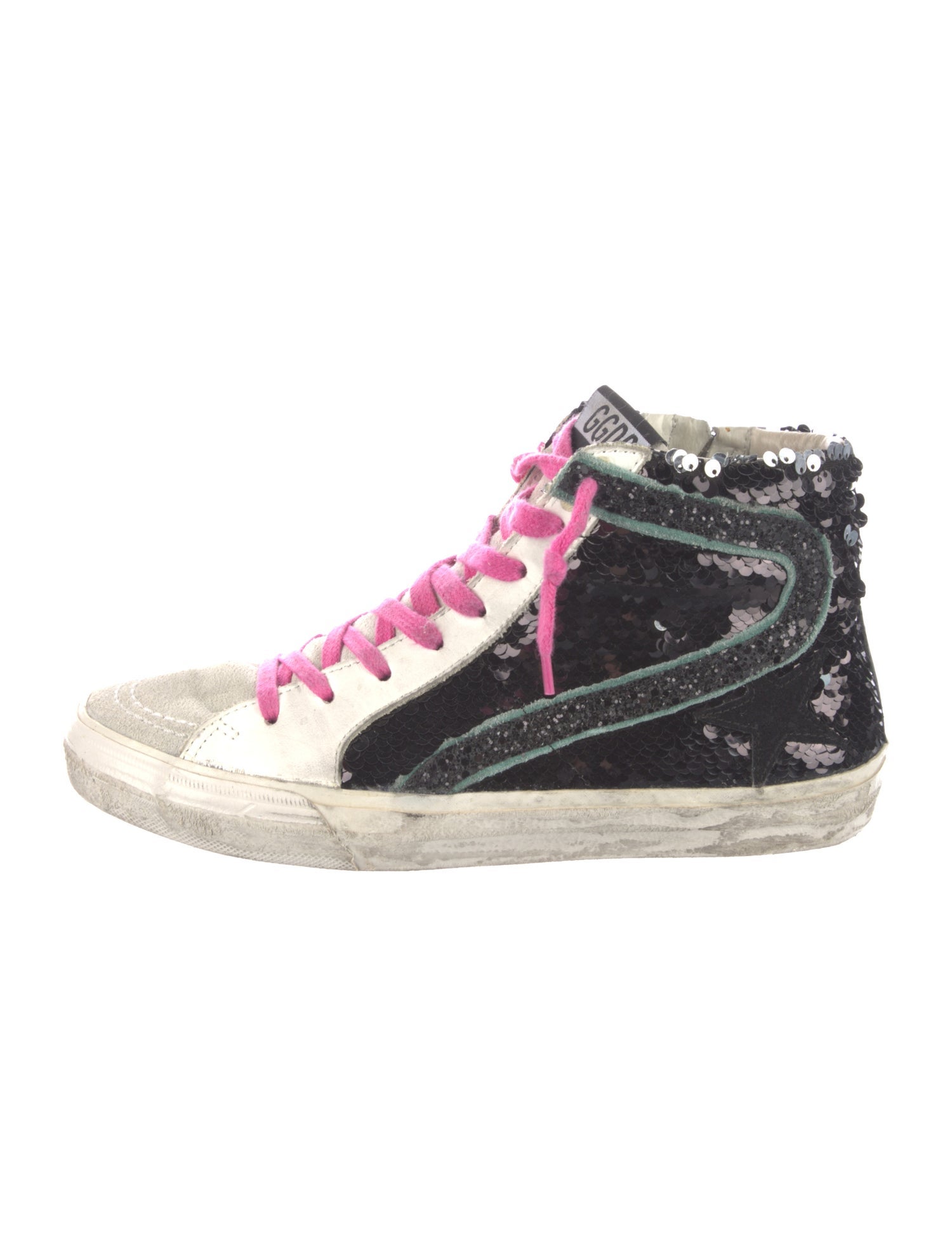 Golden Goose Suede Printed Sneakers