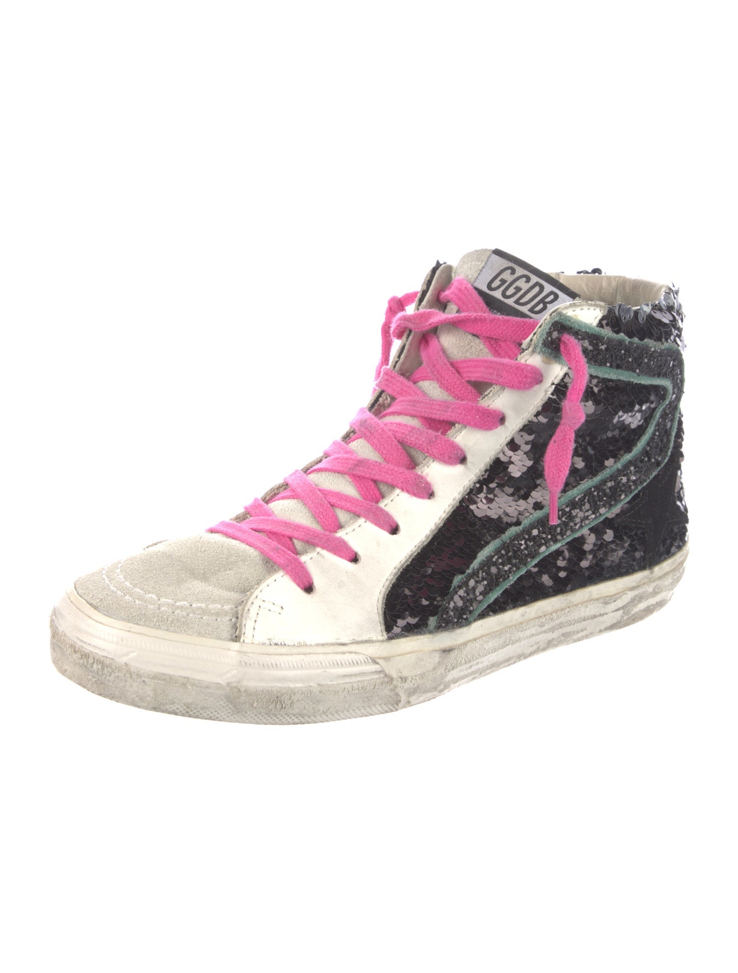 Golden Goose Suede Printed Sneakers