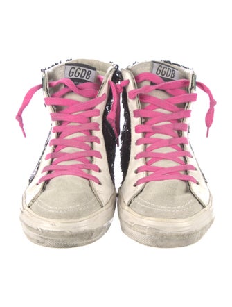 Golden Goose Suede Printed Sneakers