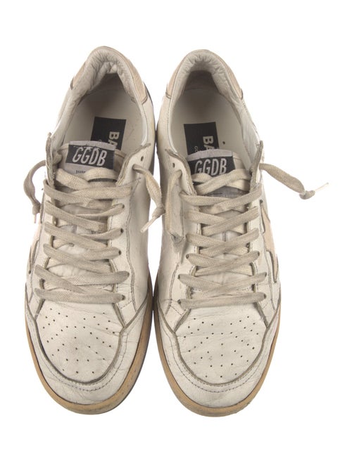 Golden Goose Leather Distressed Accents Sneakers