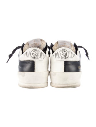 Golden Goose Leather Colorblock Pattern Sneakers