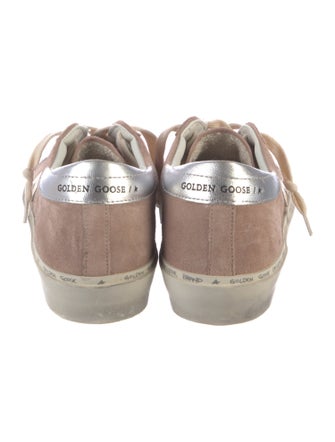 Golden Goose Suede Glitter Accents Sneakers