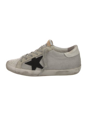 Golden Goose Leather Distressed Accents Sneakers