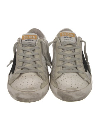 Golden Goose Leather Distressed Accents Sneakers