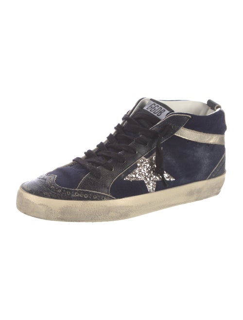 Golden Goose Suede Graphic Print Sneakers