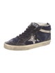 Golden Goose Suede Graphic Print Sneakers